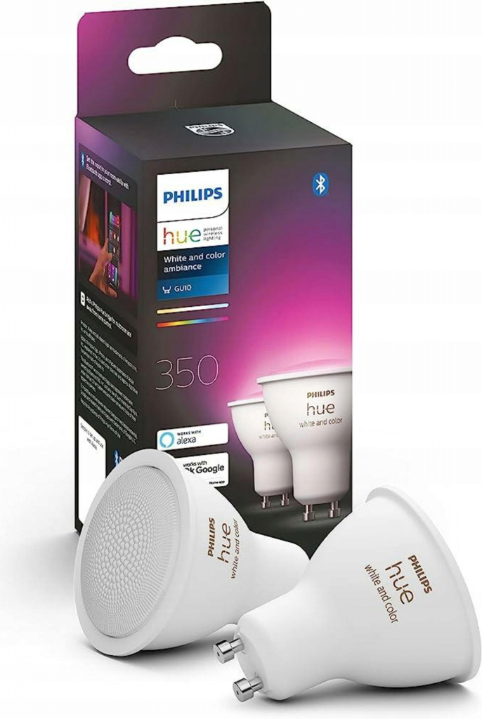 Philips Hue White and Color Ambience žiarovky GU10 5.7W 2-set BlueTooth