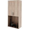 Tempo Kondela Skrinka na TV, dub sonoma, DUNAJ TYP 5 Hnedá kov 90 cm x 190.8 cm x 47 cm