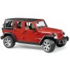 BRUDER 2525 Červené AUTO JEEP WRANGLER RUBICON