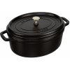 Staub Oval Cocotte 40509-319-0 Kastról s pokrievkou 31 cm čierna