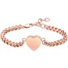 Náramok s príveskom Heart - Rose Gold