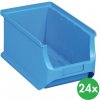 Allit Plastové boxy PLUS 3, 150 x 235 x 125 mm, modré, 24 ks