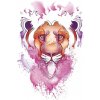 Lev - watercolor nalepovacie tetovanie