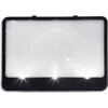 HomeLife Čítacia lupa s LED osvetlením PAGE BRIGHT 18 x 14 cm 3x