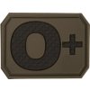 Mil-Tec PATCH 3D BLOOD 0 POSITIV oliva 16831701