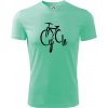 Cycle bicykel - Pánske tričko Fantasy športové - L ( Mätová )