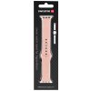 Remienok Swissten pre Apple Watch silikónový 42-44/45-49 mm pieskovo ružový
