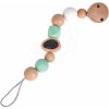 Drevená retiazka na cumlík Bio 100% Natur Baby Pure Dummy Chain Eichhorn s korálikmi 19 cm od 0 mes