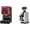 Gaggia Classic E24 BC, red + Eureka Mignon Zero 65 All Purpose, CR white