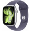 Apple Watch Series 11 46 mm Strieborný hliník s hmlovo fialovým športovým remienkom – M/L MEVA4WF/A