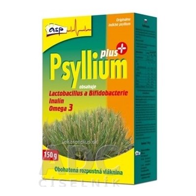 asp Psyllium PLUS rozpustná vláknina, s laktobacilmi a bifidobaktériami, 1x150 g