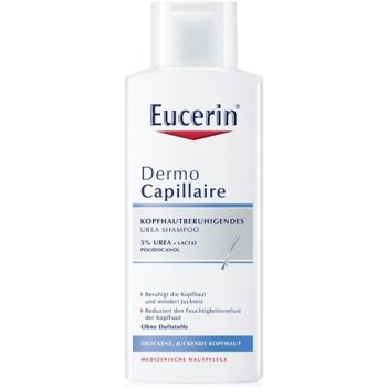 Eucerin DermoCapillaire šampón pre suchú pokožku hlavy so sklonom k  svrbeniu pre suchú svrbiacu pokožku hlavy 250 ml od 15,3 € - Heureka.sk