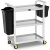 Uniprodo Hotelový vozík 150 kg 2 nádoby UNICLEAN 150
