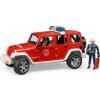 Bruder JEEP Rubicon - požiarna + figúrka
