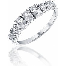 JVD Elegantný strieborný prsteň so zirkónmi SVLR0427XH2BI