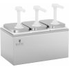 Royal Catering Dávkovač omáčky - 3 pumpičky - 3 x 2 l RCDI-6L