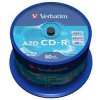 VERBATIM CD-R(50-Pack)Spindle/Crystal/DLP/52x/700MB 43343
