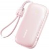 Powerbank Baseus EnerFill FC21 20000 mAh 22,5 W USB-A USB-C ružová s odpojiteľným káblom Lightning