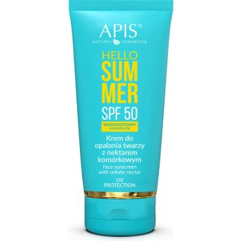 Apis Hello Summer SPF50 Waterproof Face Sunscreen with Cellular Nectar krém s kmeňovými bunkami 50 ml