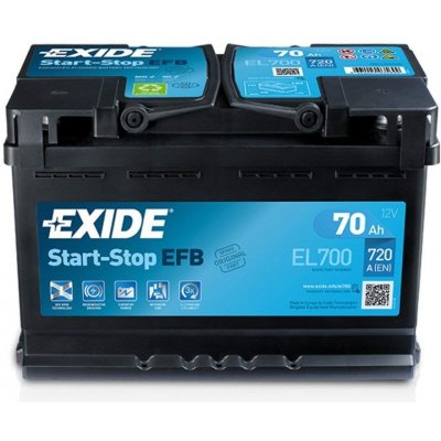 Exide Start-Stop EFB 12V 70Ah 720A EL700