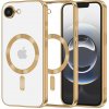 Techsuit Luxury Crystal MagSafe kryt na iPhone 16e – zlatý