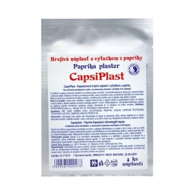 Dr. Chen Patika CapsiPlast – Kapsaicínová hrejivá náplasť s výťažkom z papriky