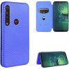 Peňaženkové puzdro na Motorola Moto G8 Plus - Modrá