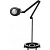 Lampa s lupou Elegante 6025, 60 LED SMD, 5D, čierna, so statívom