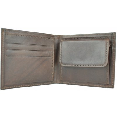 pánska luxusná peňaženka z pravej kože č.7942 v hnedej farbe tmavo pravá koža tmavo