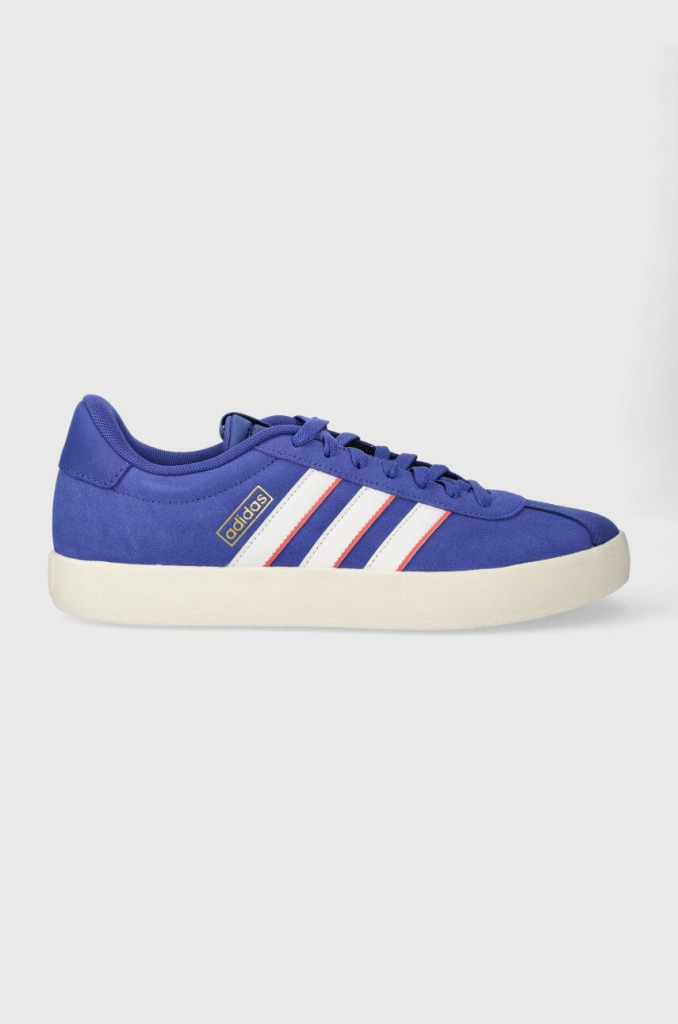 adidas Semišové tenisky VL COURT ID6283 modrá