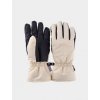 4F Dámske lyžiarske rukavice Thinsulate - béžové
