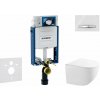 Geberit Kombifix Set predstenovej inštalácie, kompaktného klozetu Gaia a dosky softclose, tlačidlo Sigma50, chróm/alpská biela SANI15CA3129