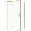 CERSANIT Sprchový kout obdélníkový LARGA zlatý, levý 100x90 sklo transparentné S601-489
