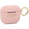 Guess Glitter Printed Logo Silikonové puzdro pre Airpods 3 GUA3SGGEP