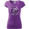 Krav maga maskáčový nápis - Dámske tričko Pure - 2XL ( Fialová )
