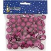 EverGreen Dekoračné guličky 100 ks fialová pr. 1 cm 1,5 cm a 2 cm