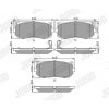 JURID Sada brzdových platničiek kotúčovej brzdy 572556J