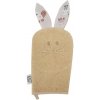 EKO žínka bavlnená s uškami Bunny Beige 20x15 cm