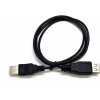 C-TECH CB-USB2AA-18-B USB A-A, 1,8m, černý