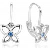 Beneto Pôvabné dievčenské náušnice zo striebra Motýlci AGUC2582DL