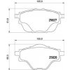 Sada brzdových platničiek kotúčovej brzdy BREMBO P 61 124