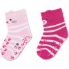 Sterntaler Ponožky protišmykové Mačička ABS 2ks v balení 3D ušká rosa dievča