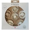 ŠESŤBALENIE OKRÚHLYCH CUMLÍKOV FRIGG CINNAMON CHARM, 0-6M, KAUČUK