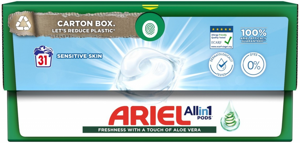 Ariel Gélové tablety Sensitive Skin 31 ks