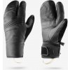 WEDZE Lyžiarske rukavice Lobster 900 čierne S
