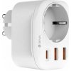 Deví síťová nabíječka Smart Series 2A+C PD 20W Auto Power Socket - White