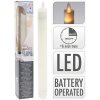 Sviečka LED v.23cm, blikajúci plameň, časovač, SLON.KOST