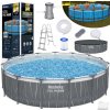 Bestway 561GD Bazén s Kovovou Konštrukciou Steel Pro Max 457x107cm a filtračným čerpadlom + LED svetlo na diaľkové ovládanie, plachta, rebrík 7v1