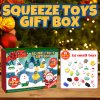 Antistresové svietiace squishy hračky - Adventný kalendár s prekvapením