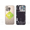 iPhone 16 Pro - Zadné sklo housingu + flex kábel Magsafe, blesk, Magnety, Zlaté